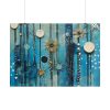 101875-681.jpg Geometric Abstract Blue Painting Poster
