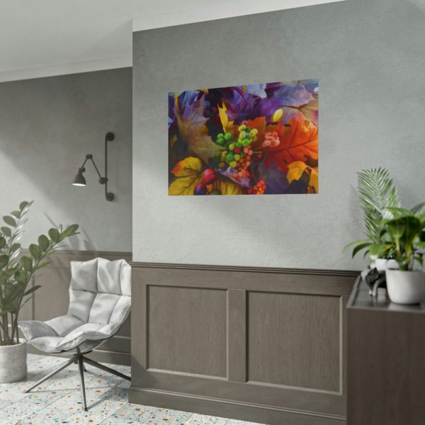 101875-699.jpg Autumn Leaves, Berries, Acorns Poster