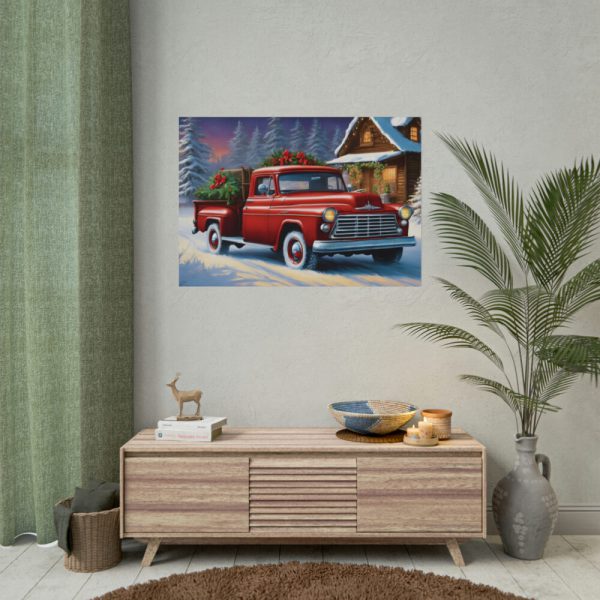 101875-708.jpg Vintage Pickup Truck Christmas I Poster
