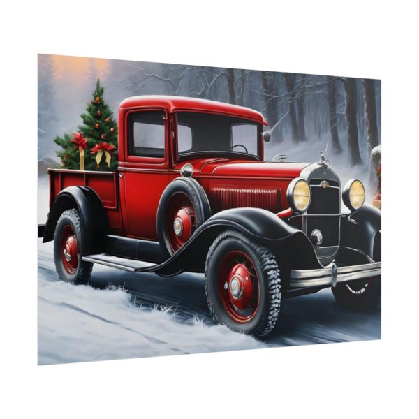 101875-712.jpg Vintage Pickup Truck Christmas II Poster