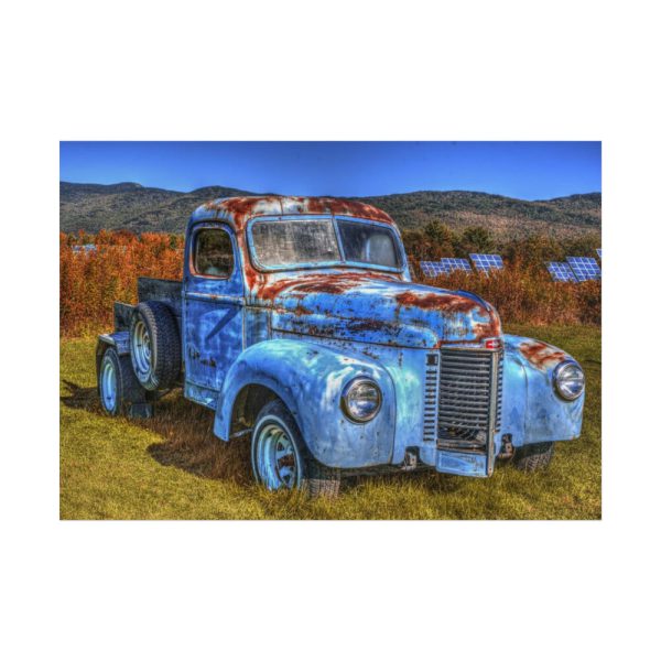 101875-730.jpg Vintage Blue Pickup Truck Poster