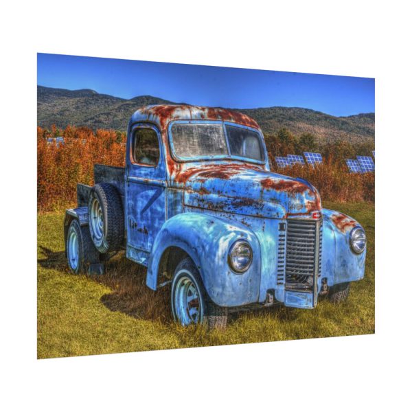 101875-732.jpg Vintage Blue Pickup Truck Poster