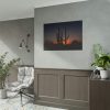 Saguaro Cacti at Sunset in the Arizona Desert Poster