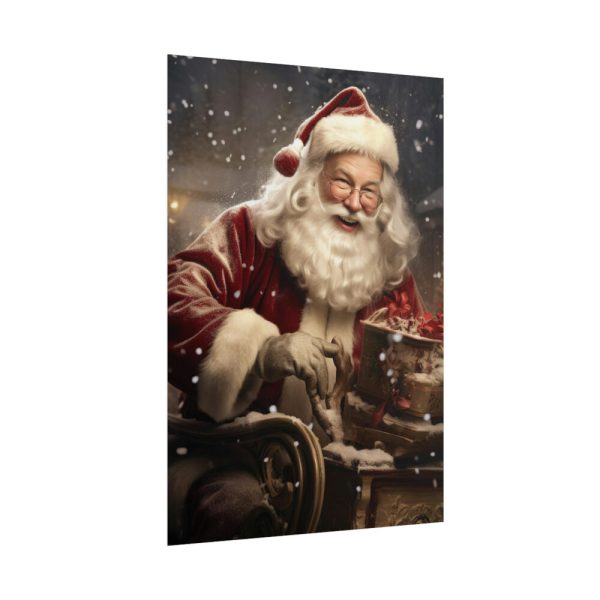 101894-102.jpg Santa Claus On A Sleigh Poster