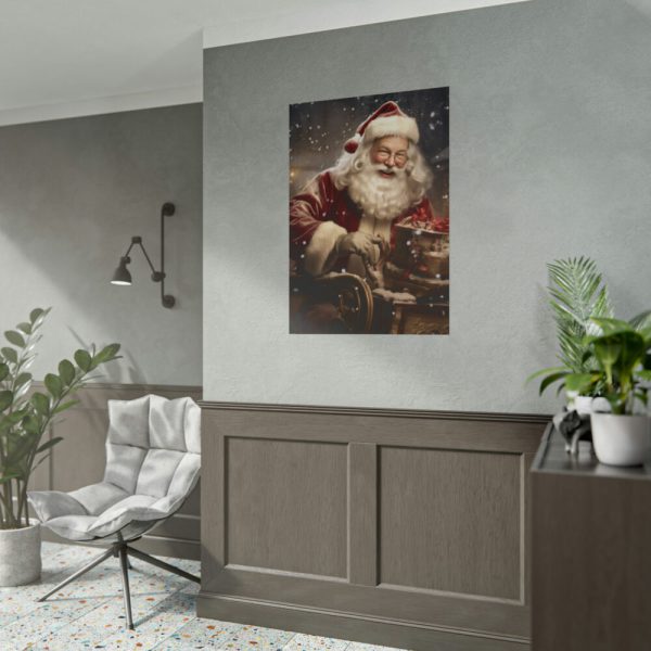 101894-104.jpg Santa Claus On A Sleigh Poster