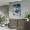 101894-109.jpg Santa And Reindeer In Snow Poster