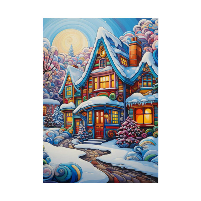 Christmas House Fantasy Art Poster - Image 11