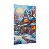 101894-112.jpg Christmas House Fantasy Art Poster