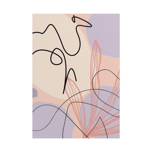 Minimal Drawing of a Camel Poster