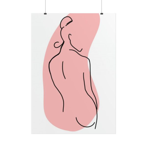 101894-146.jpg Modern Art Abstract Of A Lady Poster