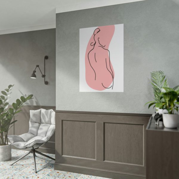 101894-149.jpg Modern Art Abstract Of A Lady Poster