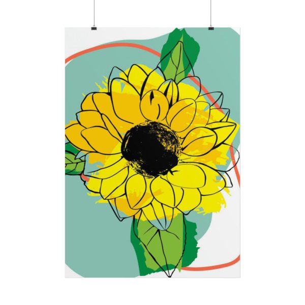 101894-161.jpg Sunflower Abstract Poster