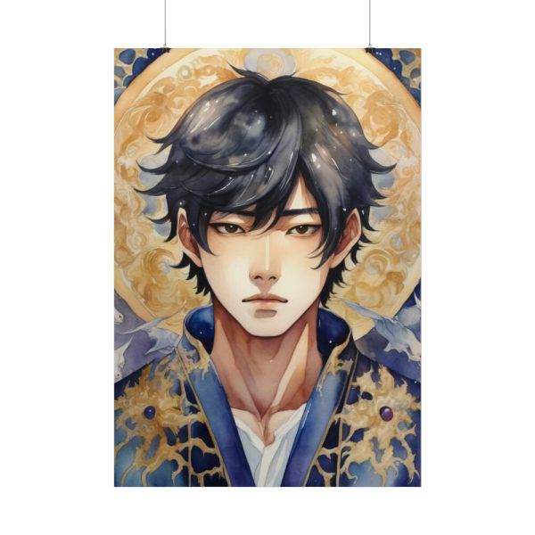101894-166.jpg Boy Drawn In Watercolor Poster