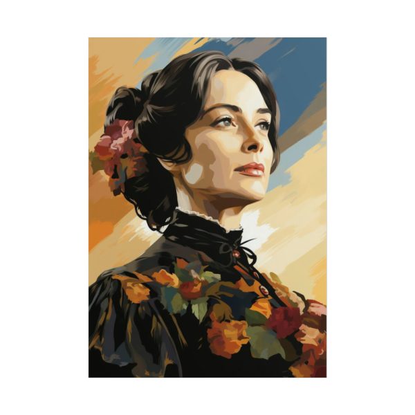 101894-175.jpg Pioneer Woman Portrait Poster