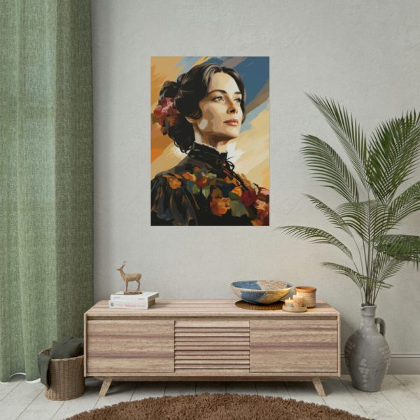 101894-178.jpg Pioneer Woman Portrait Poster