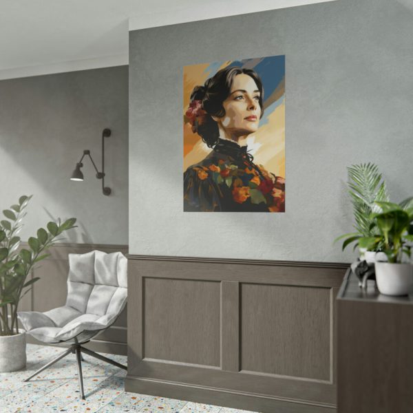 101894-179.jpg Pioneer Woman Portrait Poster