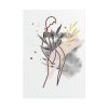 101894-220.jpg Plant Composition and a Pink and Black Line Art Poster