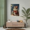 101894-243.jpg Winter Christmas Cat Poster