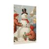 101894-257.jpg Vintage Children Building A Snowman Poster
