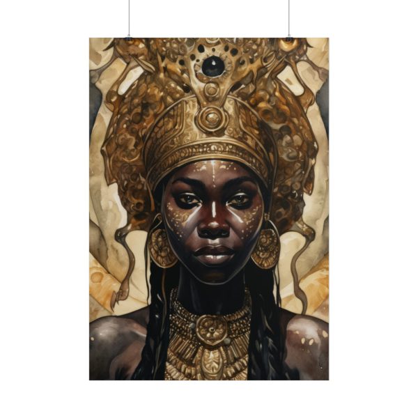 101894-271.jpg Afroamerican Woman in a Crown Poster