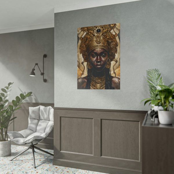 101894-274.jpg Afroamerican Woman in a Crown Poster