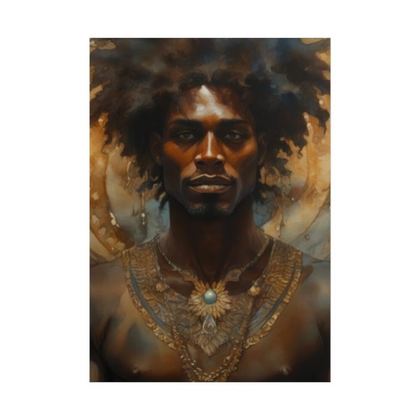 101894-275.jpg African Man Drawn In Watercolor Poster