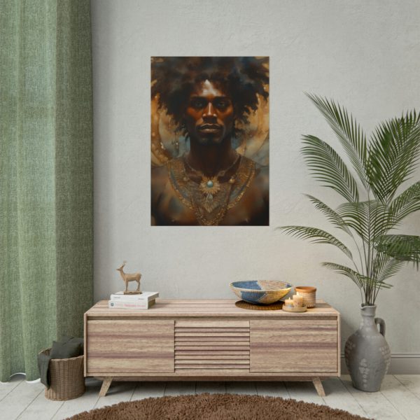 101894-278.jpg African Man Drawn In Watercolor Poster
