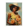 101894-285.jpg Woman With Flowers Poster