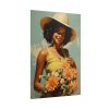 101894-287.jpg Woman With Flowers Poster