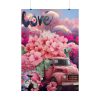 Valentine Love Flower Truck Gnome Poster