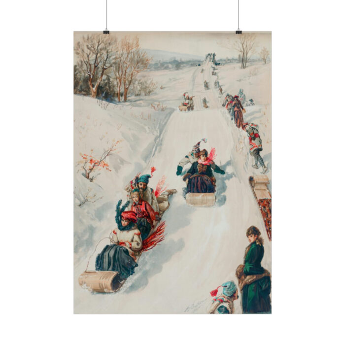 Tobogganing by L. Prang & Co Poster - Image 12