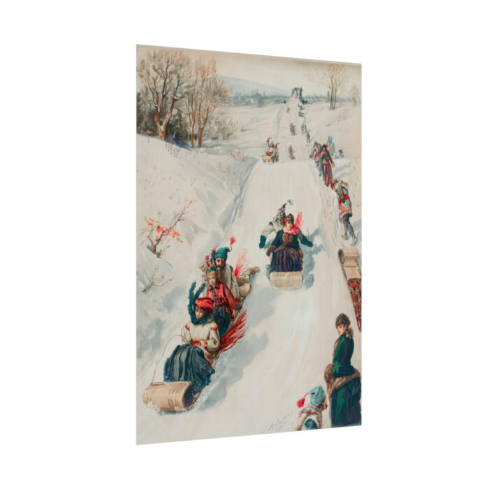 Tobogganing by L. Prang & Co Poster - Image 13