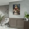 101894-69.jpg Snowman with Flowers Poster