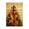 101894-76.jpg Vintage Christmas Cello Music Poster