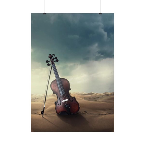 101894-86.jpg Violin Deser Poster
