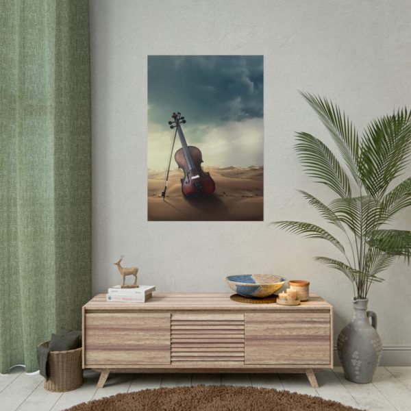 101894-88.jpg Violin Deser Poster