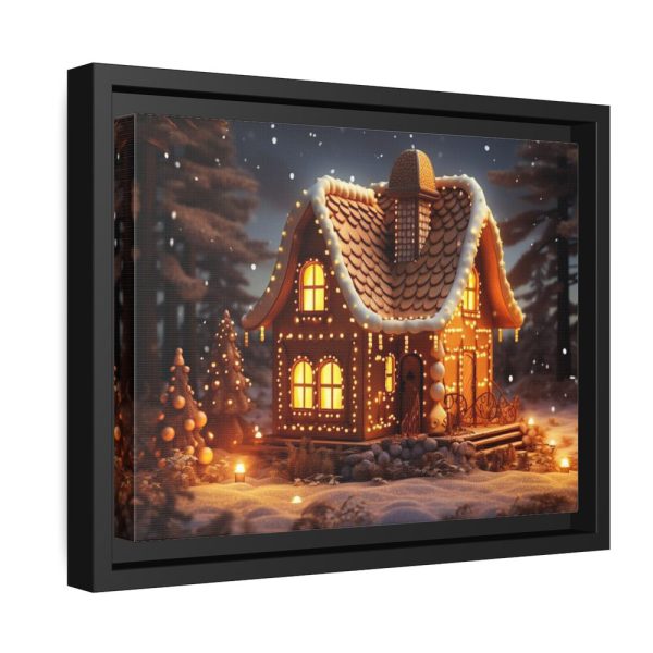 88280-1.jpg Christmas Gingerbread House Framed Canvas