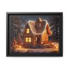 88280.jpg Christmas Gingerbread House Framed Canvas