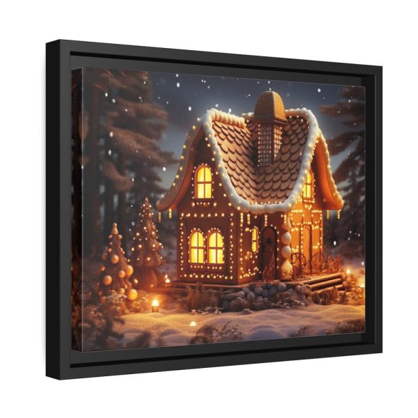 88281-1.jpg Christmas Gingerbread House Framed Canvas