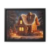 88281.jpg Christmas Gingerbread House Framed Canvas