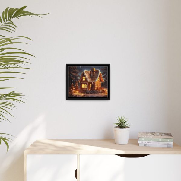 88281-3.jpg Christmas Gingerbread House Framed Canvas