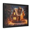 88282-1.jpg Christmas Gingerbread House Framed Canvas