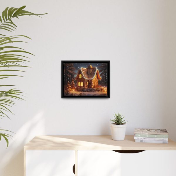 88282-3.jpg Christmas Gingerbread House Framed Canvas