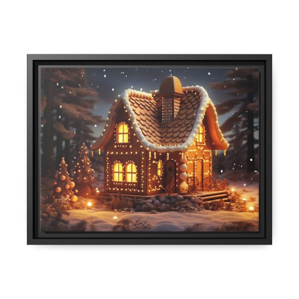 88282.jpg Christmas Gingerbread House Framed Canvas