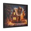 88283-1.jpg Christmas Gingerbread House Framed Canvas