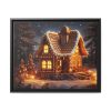 88283.jpg Christmas Gingerbread House Framed Canvas