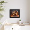 88283-3.jpg Christmas Gingerbread House Framed Canvas