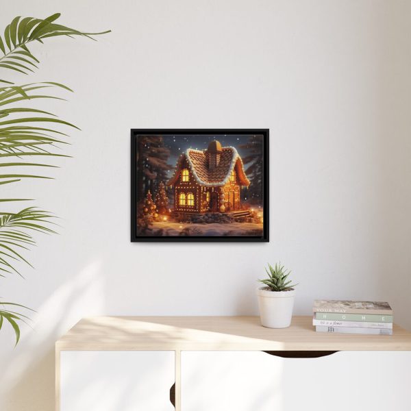 88283-3.jpg Christmas Gingerbread House Framed Canvas
