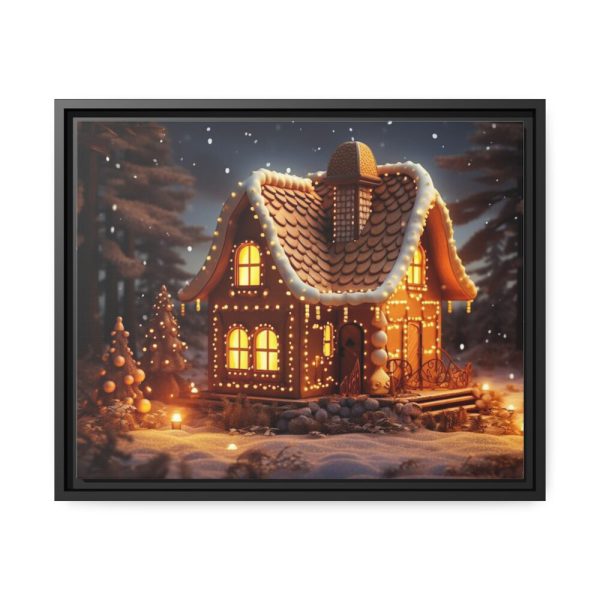 88283.jpg Christmas Gingerbread House Framed Canvas