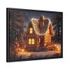88284-1.jpg Christmas Gingerbread House Framed Canvas